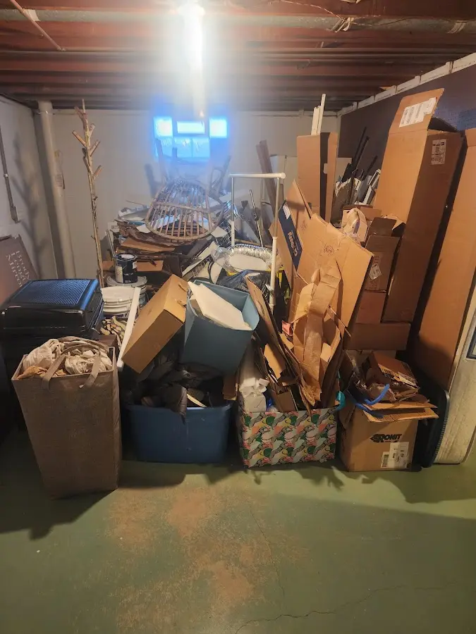 Roll-off dumpster container at job site for Concrete Dumpster Rental in Unadilla